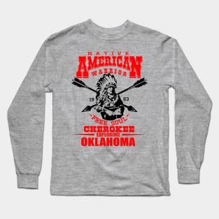 American Warrior Cherokee Nation Long Sleeve T-Shirt